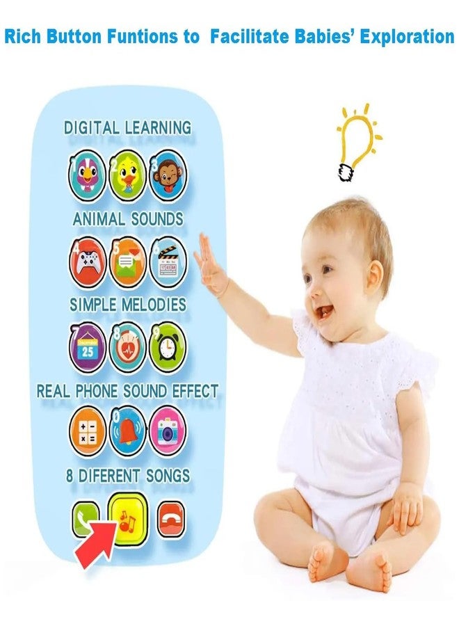 KITMEER Baby Phone Toys for 1 Year Old Boy Girl, My First Learning Play Phone for Kid, Musical Light up Phone Toys 12 18 24 Month, Toys for 1,2 Year Old Boys Girls Multicolour (Pink) - Image 4